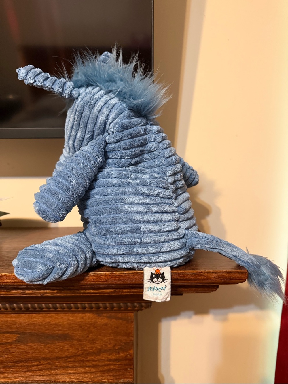 Jellycat Blue Cordy Donkey Plush Toy - Picture 3 of 3